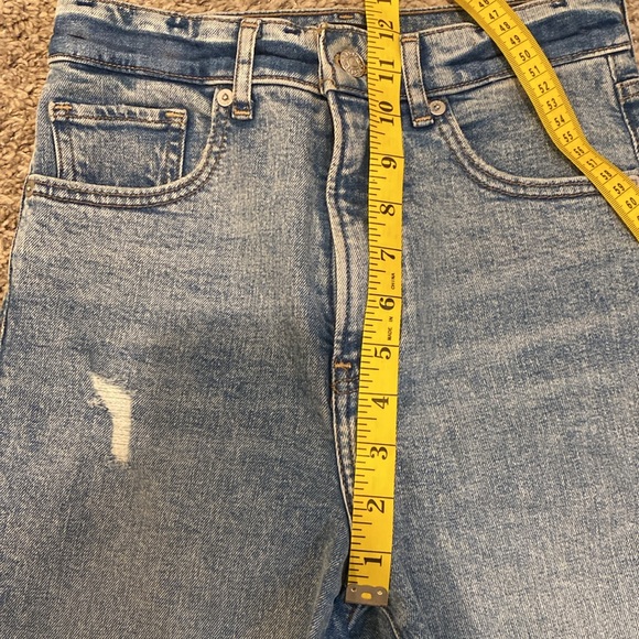 Express Womens Ripped Jeans 0 Regular Blue - Picture 5 of 10